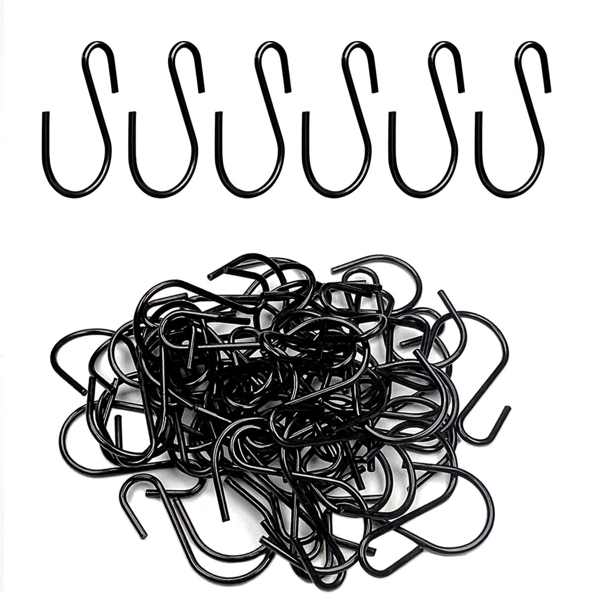 60 Pcs Small S Hooks for Hanging, 1 Inch S Shaped Hooks, Ornament Hooks, S Hangers Hooks, S Hanging Hooks, Wire Hooks, Metal S Hooks for Hanging Plants, Jewelry Keychain