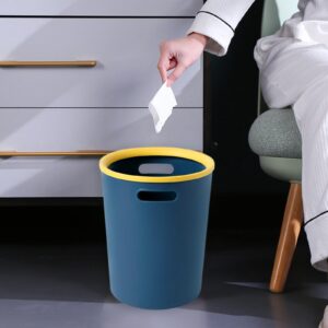 generic garbage bin easy to use and maintain for bathrooms, offices, bedrooms small trash can for bathroom bedroom office kitchen kitchen trash can kitchen waste bin, blue