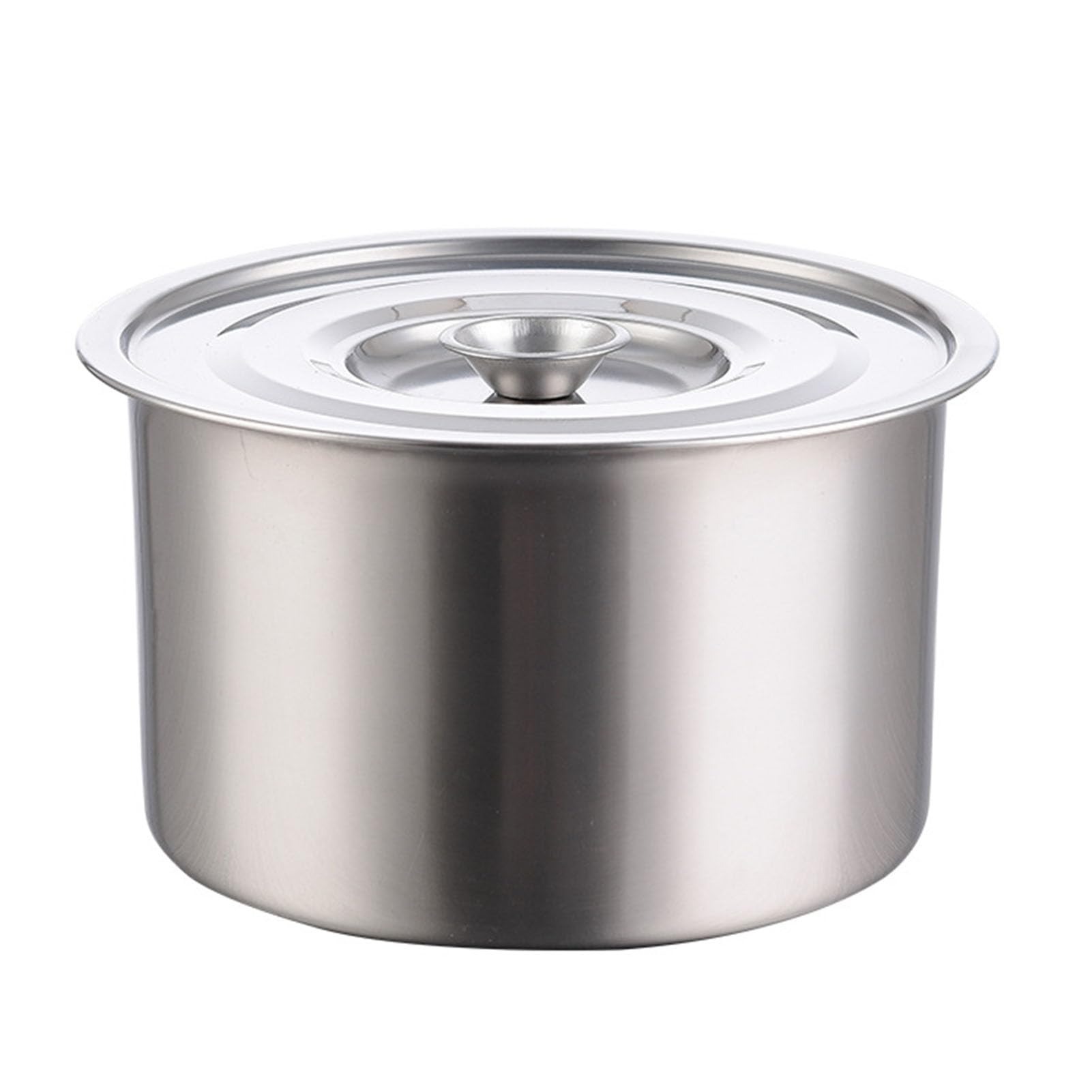 Stainless Steel Stock Pot,Stockpot Stainless Steel Easy to High Temperature Resistant Multifunctional with Lid Soup Pot for Seasoning Eggs (12cm)