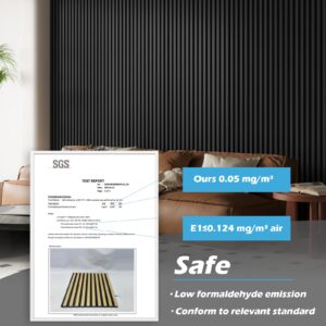 Art3d 2-Pack 108" x 12" Acoustic Wood Panels for Wall, Soundproof Wood Slat Panel for Wall and Ceiling, 3D Fluted Sound Absorbing Paneling for Interior Wall Decor, Living Room, Bedroom - Blackwood