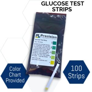 Eisco Labs - Scientific Glucose Test Strips - Educational Glucose Test Strips - Essential Tools for Food Science & Osmosis/Diffusion Experimentation, 100 Strips