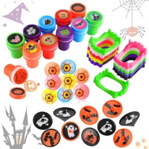 YEGEER Halloween Party Favors, 240 PCS Halloween Toys Bulk for Kids, Halloween Goodie Bag Stuffers Fillers, Trick or Treat Gifts Exchange, School Classroom Carnival Game Prizes Toys Set