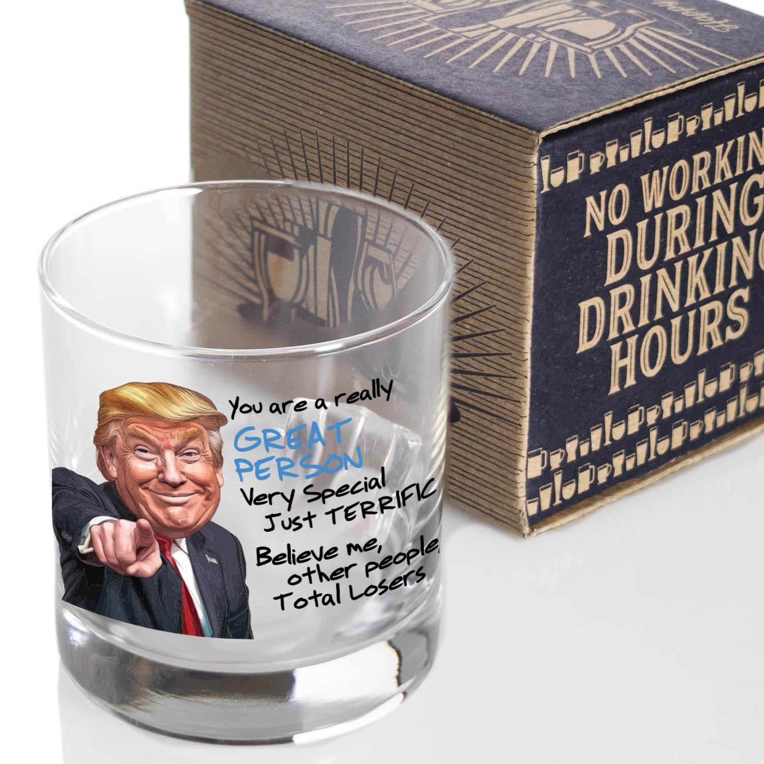 Patriots Cave - Funny Gift for Dad from Daughter, Son - Dad Gifts - Birthday Gifts for Dad - Dad Birthday Gift Ideas - Cool Gifts for Dad - Present for Dad 10oz Whiskey Bourbon Rocks Glass