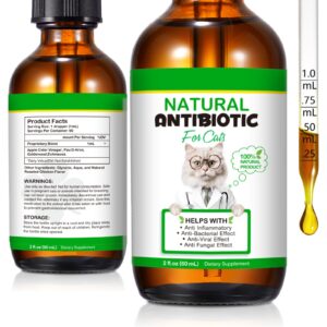 antibiotics for cats, 2 oz natural cat antibiotics supports for uti cat immune support, cat multivitamin, cat itch relief, cat allergy support, chicken flavor