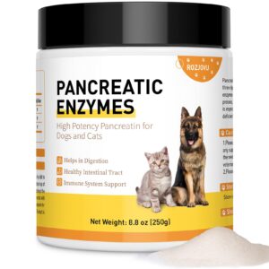 Pancreatic Enzymes for Dogs (8.8 Oz) | 10x Pancreatin Formula | Digestive Enzymes for Dogs with EPI | Helps Restore Normal Weight, Supports Digestive Stress and Pancreatic Issues