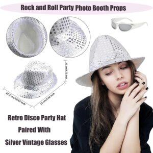 50 Pcs Rock Party Photo Booth Props Set for Adults, Funny Rock Star Party Sunglasses, Hats, Wigs, Inflatable, Photo Booth Props Kits for Graduation, Wedding, Birthday, Bachelorette and All Occasions