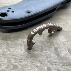 Metonboss Tumbled Brass Gear BACKSPACER for Spyderco PARA 3