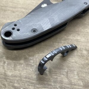 MetonBoss Polished Zirconium Gear BACKSPACER for Spyderco PARA 3