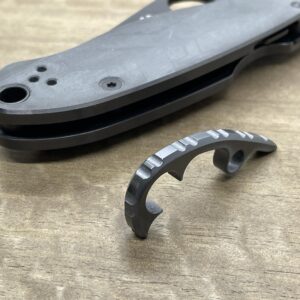 MetonBoss Polished Zirconium Gear BACKSPACER for Spyderco PARA 3