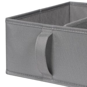 Univivi Storage Basket, 12 Inch Shelf Baskets, Cloth Handle Storage Bins, 4 Pack Collapsible Storage Baskets for Shelves, Closet, Drawers, Bedroom, Laundry Room, Office