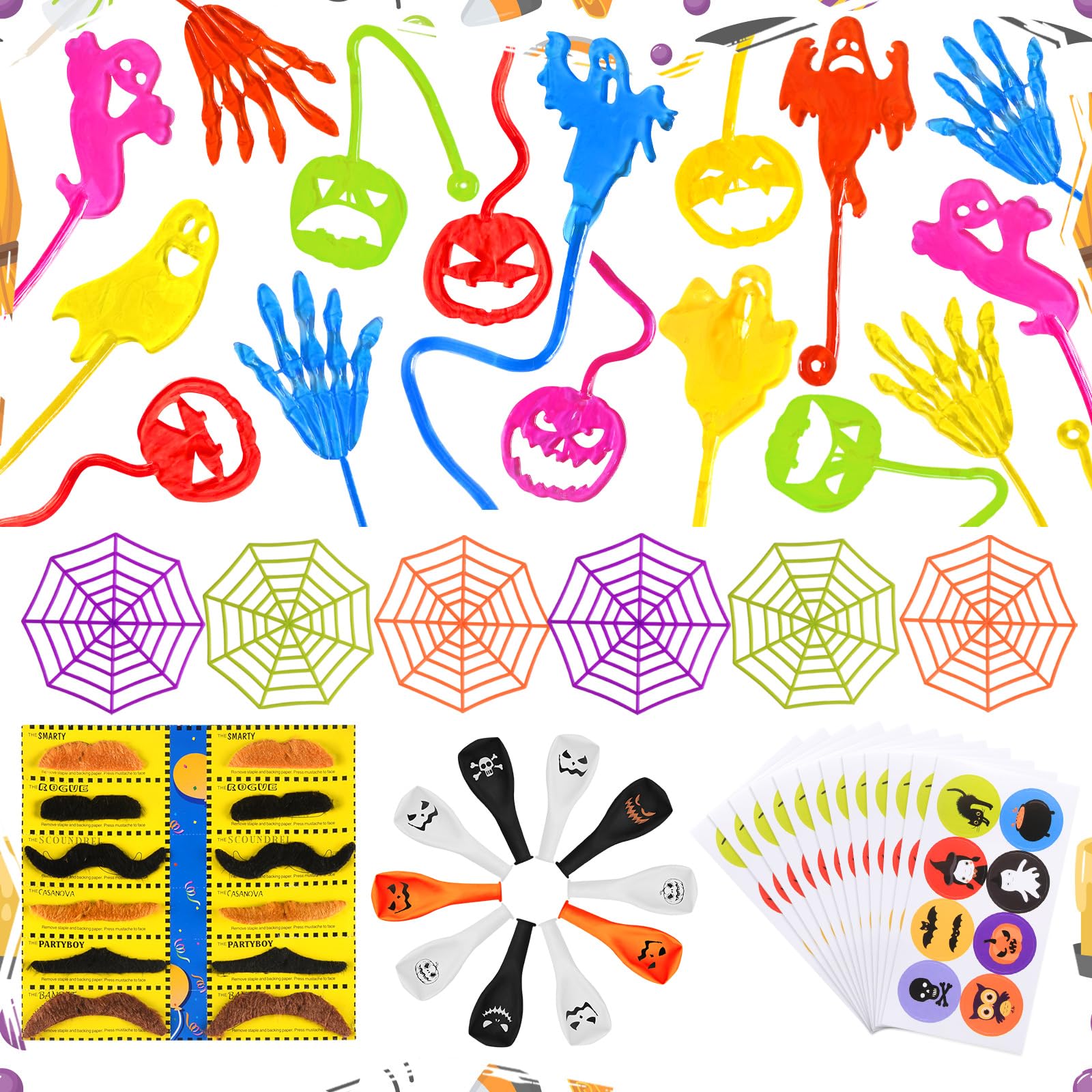 YEGEER Halloween Party Favors, 240 PCS Halloween Toys Bulk for Kids, Halloween Goodie Bag Stuffers Fillers, Trick or Treat Gifts Exchange, School Classroom Carnival Game Prizes Toys Set