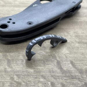 Metonboss Tumbled Zirconium Gear BACKSPACER for Spyderco PARA 3