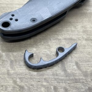 Metonboss Tumbled Zirconium Gear BACKSPACER for Spyderco PARA 3