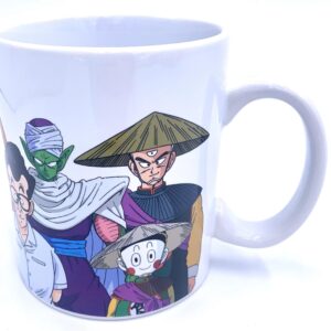 Just Funky Dragon Ball Z White Ceramic Mug - 16-Ounce Coffee Cup Mug Featuring Goku Chiaotzu Yancha Krillin Piccolo Videl Kami/Shen & Tein, DBZ-CMG-36808-RSS.03