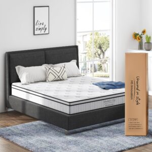 SogesSleep Queen Mattress, 12 Inch Queen Mattress in a Box with Gel Memory Foam Mattress, Medium Firm Mattress for Pressure Relief, Strong Edge Support, CertiPUR-US & Fiberglass Free