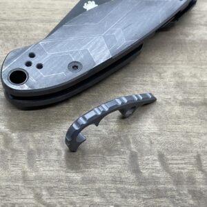 Metonboss Tumbled Zirconium Gear BACKSPACER for Spyderco PARA 3