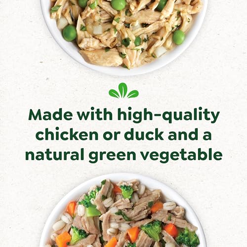 Greenies Smart Topper High Protein Wet Mix-in for Dogs, Chicken, Peas, Apples, and Brown Rice Recipe & Duck, Broccoli, Carrots and Barley Recipe Variety Pack with Whole Grains, 2oz. 8 Trays