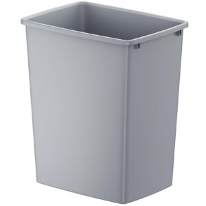 roomtec 35qt kitchen trash can, wastebaskets, lightweight trash can for workspace, bathroom, office, 1 piece