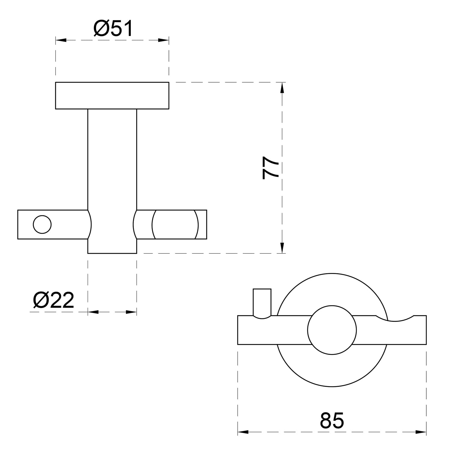 Wowkk Wall Mount Towel Hook Bathroom Robe Hook