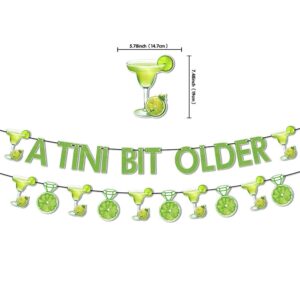 LlifetimeU Martini Party Decorations, A Tini Bit Older Birthday Decor with Green Martini Balloon, Tiny Bit Older Party Decor for Bachelorette Party Decoration