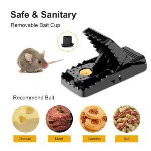 Mouse Trap, Mouse Traps That Work Small Mice Trap Outdoor Indoor Best Snap Traps for Mouse/Mice Safe and Reusable 6 Pack Quick Kill Mice Traps