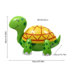 chrox Turtle Balloons - Decorative Turtle Cute Balloon | Inflatable Foil Turtles Walking Balloons | Turtle Themed Decorations | Large Smiling Sea Turtle Balloon For Animal Zoo Theme Baby Shower