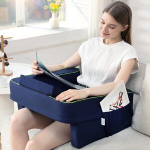 keduwa reading pillow for gaming,lap desk pillow for laptop，arm rest pillow for reading, working, crocheting, playing steam deck switch or sitting in bed,sofa