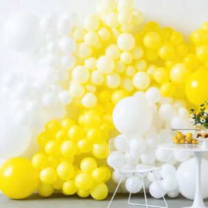 PartyWoo Yellow Balloons 120 pcs Yellow Balloons Different Sizes Pack of 18 12 10 5 Inch Balloon Arch Kit Yellow Balloon Garland for Graduation Easter Birthday Yellow Party Decorations Yellow-Y55