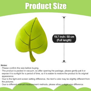 zhidiloveyou Leaf Pillow Plush Stuffed Plant Shaped Decorative Cushion Cute 3D Leaf Toy 19.7"