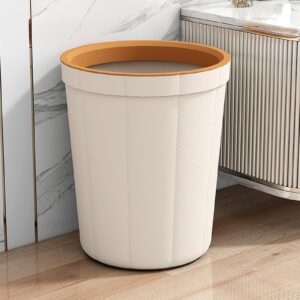 generic large capacity open uncovered kitchen trash can office wasteba easy to use and maintain wastebasket kitchen trash can wastebasket trash can, beige