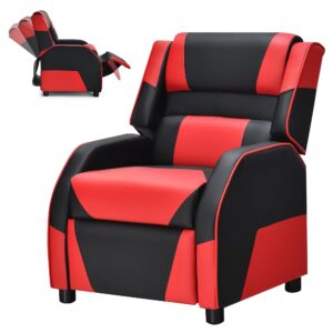 racer larger kids recliner children gaming reclining chair leather ergonomic sofa ages 3-12