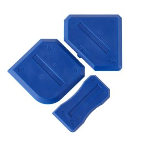 xiyaoxi silicone caulking tools compatible with sealant grout finishing sealing 3 pieces blue caulk tool kit caulking finishing tools