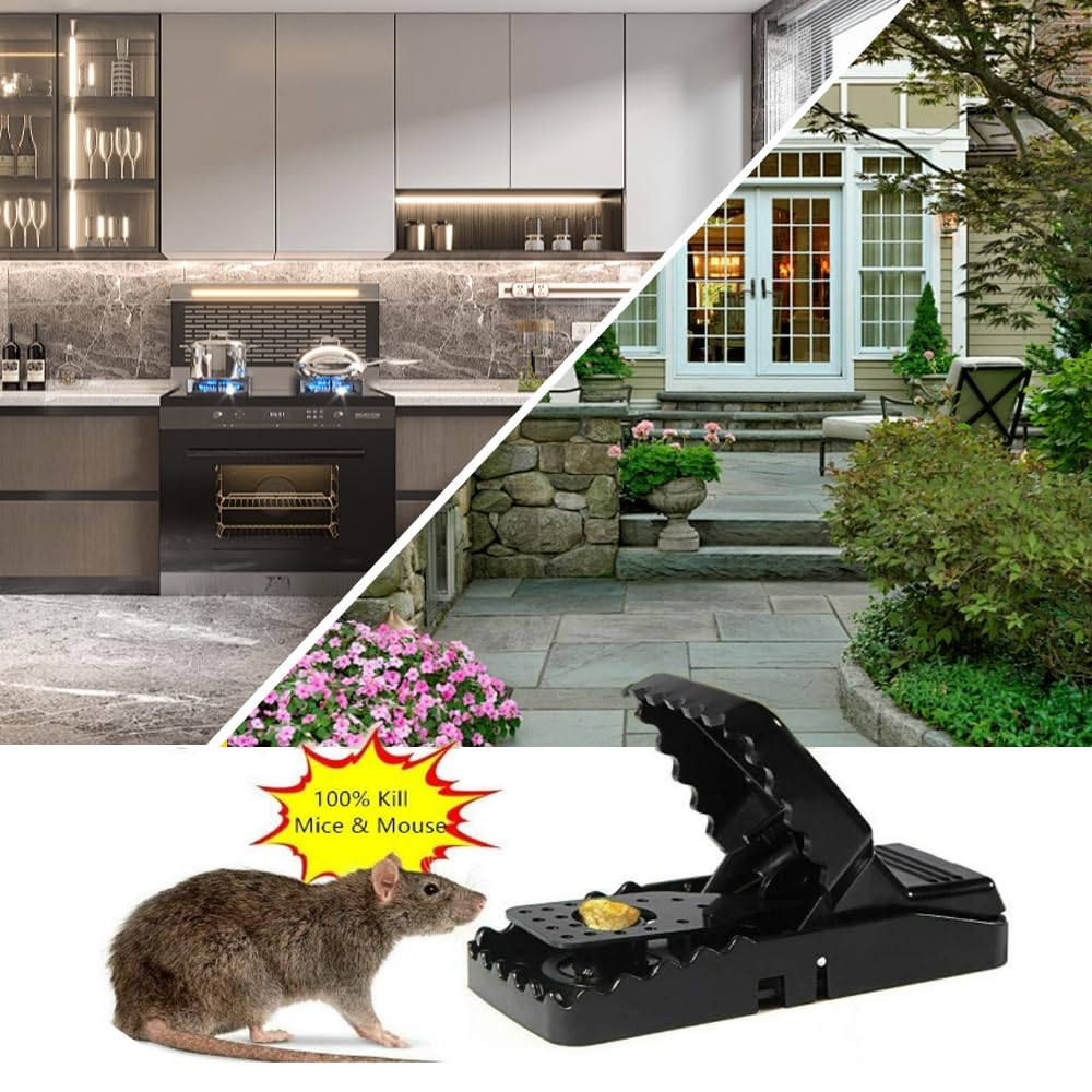 Mouse Trap, Mouse Traps That Work Small Mice Trap Outdoor Indoor Best Snap Traps for Mouse/Mice Safe and Reusable 6 Pack Quick Kill Mice Traps