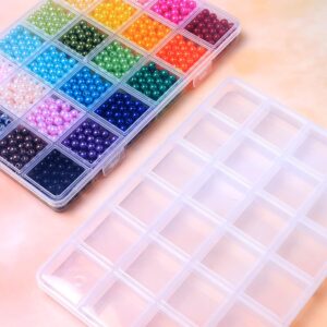 Bead Organizer, Clean Organizer Box, 24 Grids Beading Storage, Craft Organizers and Storage