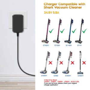 Charger for Shark Cordless Vacuum Cleaner DK33-248080H-U IX141, IZ140, IZ140C, IZ142, IZ363H, UZ145, UZ565h, WZ140, Replacement Vacuum Charger for Shark Rocket Pet Pro IZ162H IZ163H IZ362H IZ363H