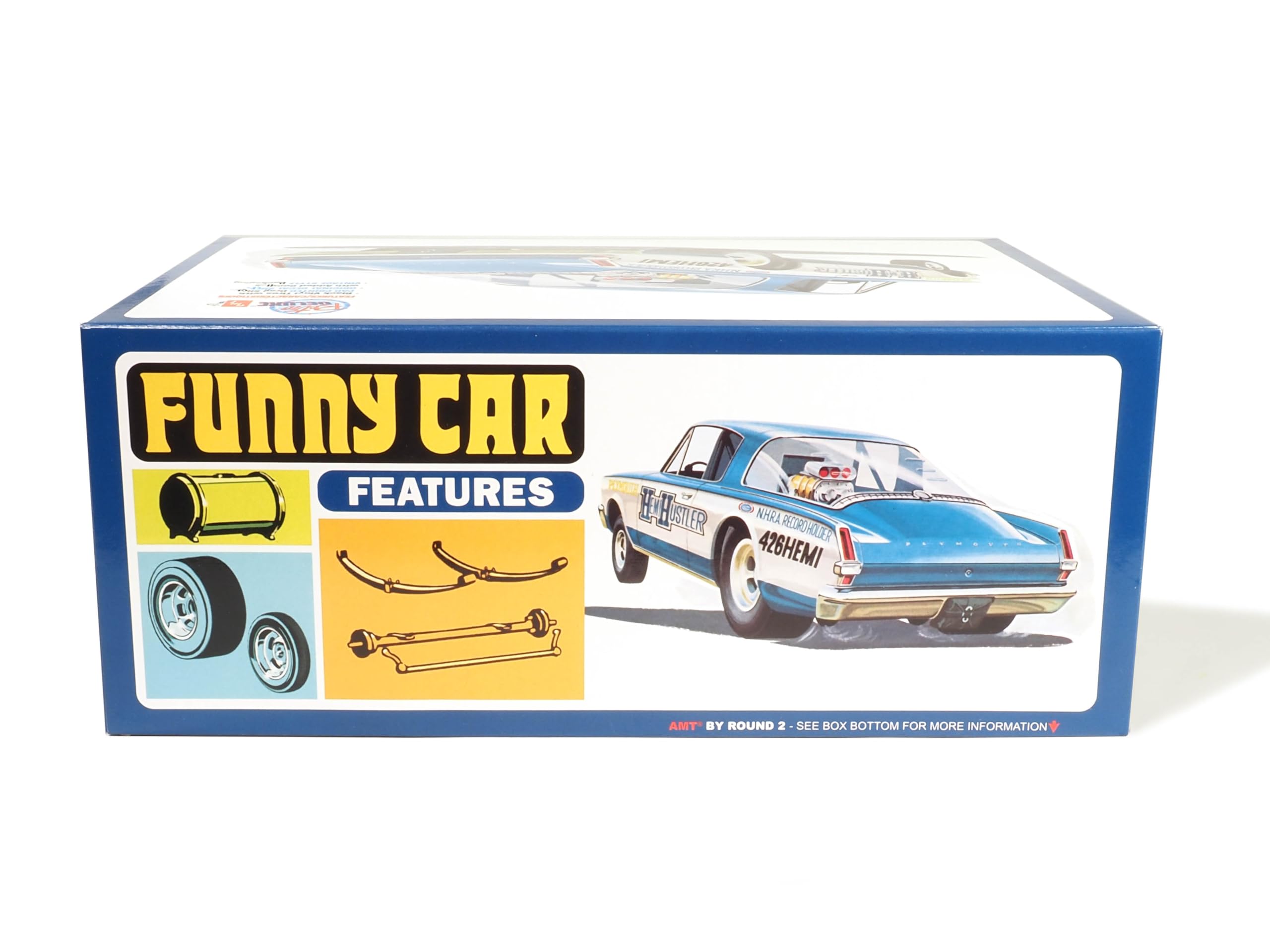 AMT 1966 Plymouth Barracuda Funny Car Hemi Hustler 1:25 Scale Model Kit