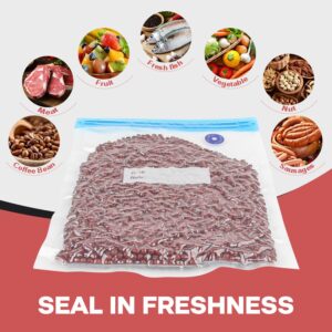 Vacbird 50 Pack Food Vacuum Sealer Bags, Reusable Sous Vide Bags for Food and Cooking, Food Storage