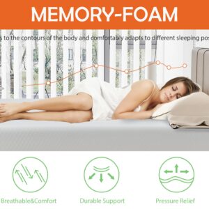 HWGEBY Queen Mattress,14 Inch Medium Firm Mattress, Gel Memory Foam Mattress, Cool to Sleep and Pressure Relief, Certipur-Us Certified, Memory Foam Mattress,Queen Size Mattress in a Box