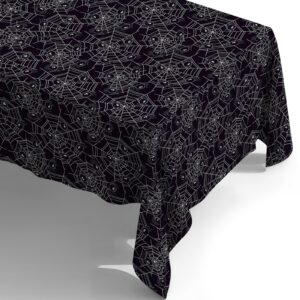 atfunshop halloween tablecloth 4 packs 54x108 diposable plastic tablecover spider web green