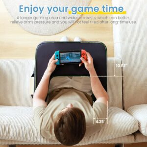 Keduwa Reading Pillow for Gaming,Lap Desk Pillow for Laptop，Arm Rest Pillow for Reading, Working, Crocheting, Playing Steam Deck Switch or Sitting in Bed,Sofa