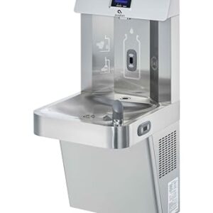 Avalon Wall Mounted Water Fountain with Bottle Filling Station, High Capacity Cooling, Sensor Dispensing, Self Cleaning, Digital Bottle Counter Display, Dual Filtration, ADA Compliant