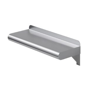 amgood 6" x 16" stainless steel wall shelf | nsf | metal shelving | garage, laundry, storage, utility room | restaurant, commercial kitchen