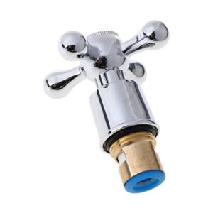 NPQPNAFC Hook Holder,Shower Bracket 1Set Copper Cross Handle Bath Sink Faucet Handle for Kitchen Bathroom Accessory Bracket