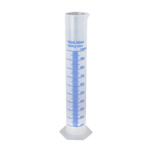 gshllo 100ml plastic graduated cylinder transparent measuring cylinder science measuring tube liquid graduated tool lab graduated tube clear scientific measuring tool