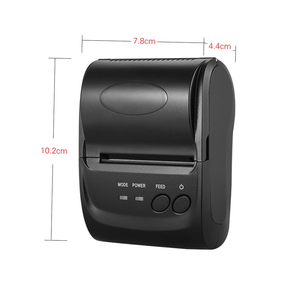 BUZHI Wireless Printer for iPhone, POS-5802DD Mini Portable Wireless USB Thermal Printer Receipt Ticket POS Printing for iOS Android Windows