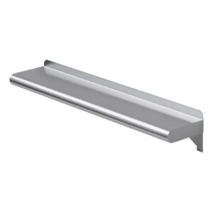 amgood 6" x 30" stainless steel wall shelf | nsf | metal shelving | garage, laundry, storage, utility room | restaurant, commercial kitchen