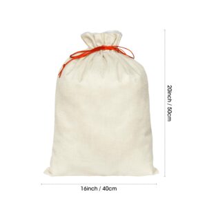 Horaldaily 3PCS Christmas Gift Bag Christmas Sacks for Presents 16x20 Inch,Christmas Tree Snowman Stocking Storage Sack Present Xmas Gift Bags Party Favors Bags