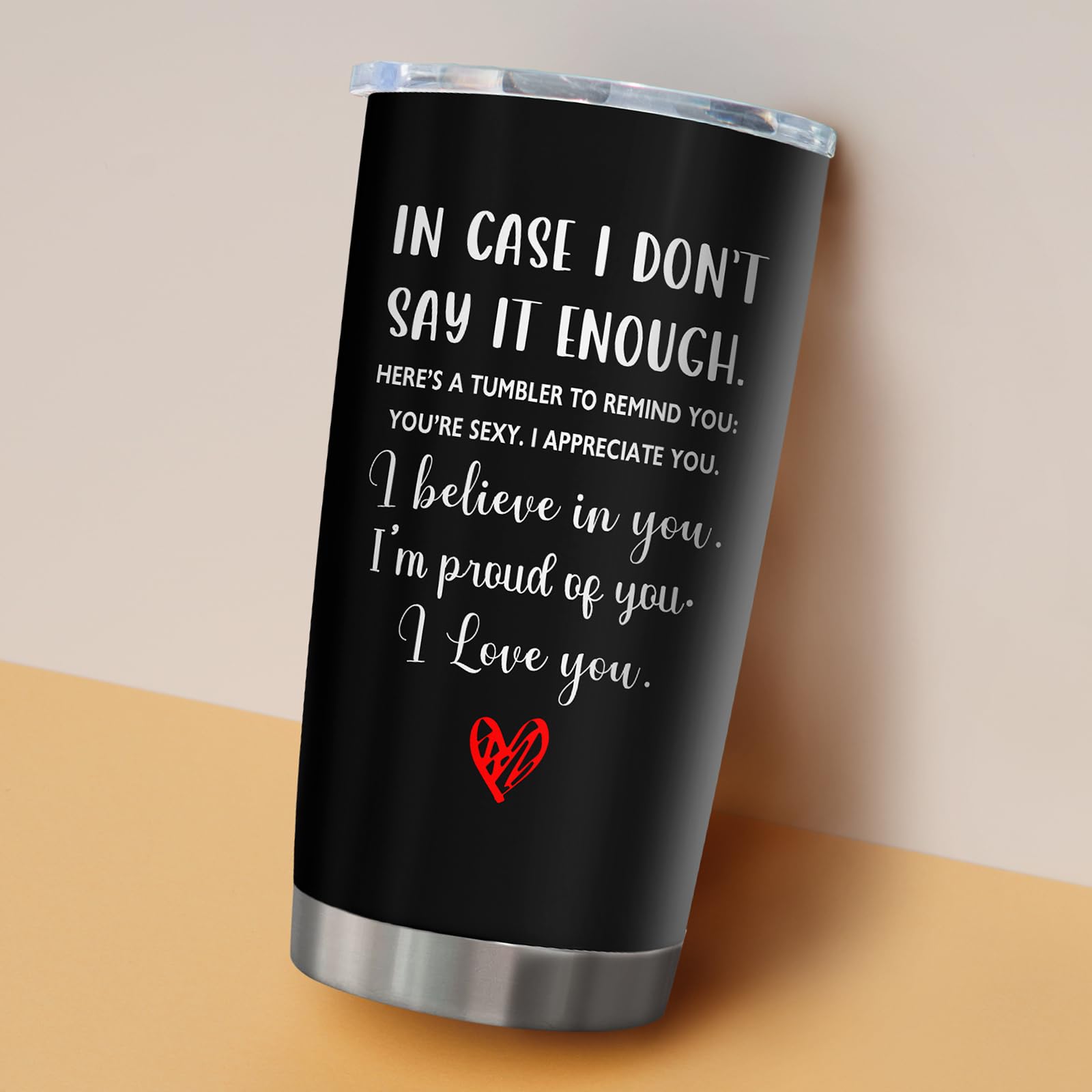 Muilzon Anniversary Wedding, Christmas, Valentines Day, Birthday Gifts for Her, Him - Romantic Gifts for Wife, Girlfriend, Couples - Gifts for Boyfriend, Husband - Black Tumbler 20oz