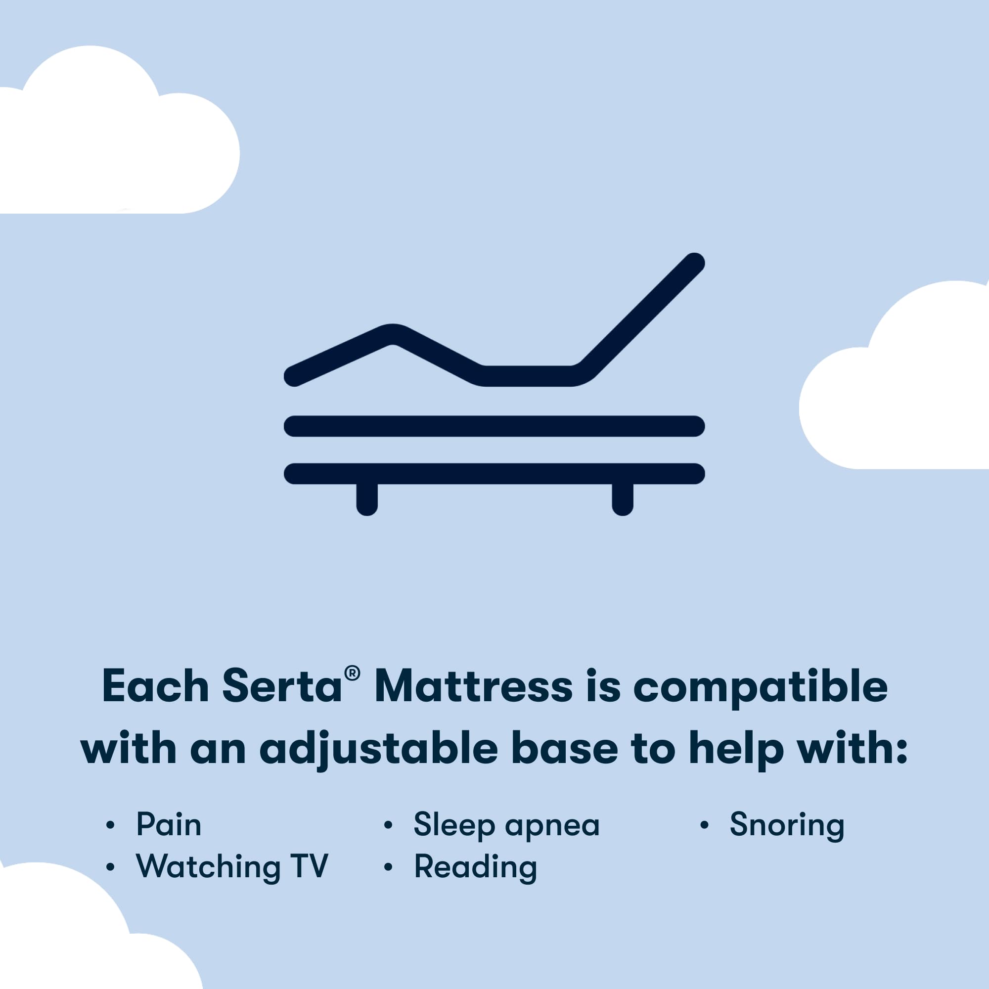 Serta Classic Clarks Hill Elite 2.0, Medium 13.5" Twin XL Mattress, Zoned Support, Cooling, Breathable and Pressure Relieving - 100 Night Trial, CertiPUR-US Certified