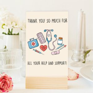 OJsensai Funny Thank You Card for Doctor Nurse, Cute Nursing Preceptor Gifts, Medical Staff Appreciation, Doctor Day for Him her